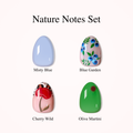 Nature Notes Set-Extra Short Almond extra short almond press-on nails