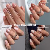 Nature Notes Set-Extra Short Almond extra short almond press-on nails