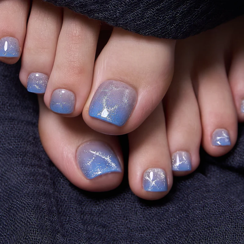 Ocean Gleam Toenails Kit | Lirenail Press-On Nails