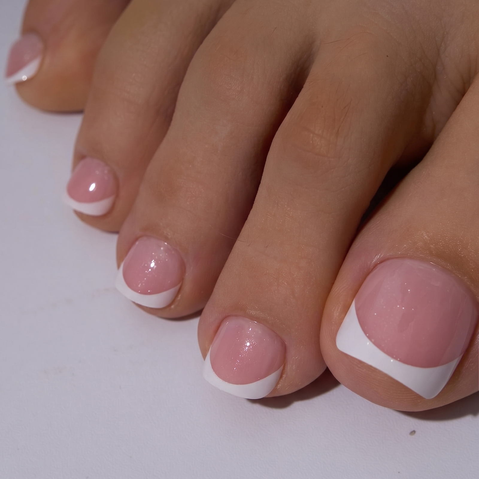 Pearl Blush - Squoval Toenails