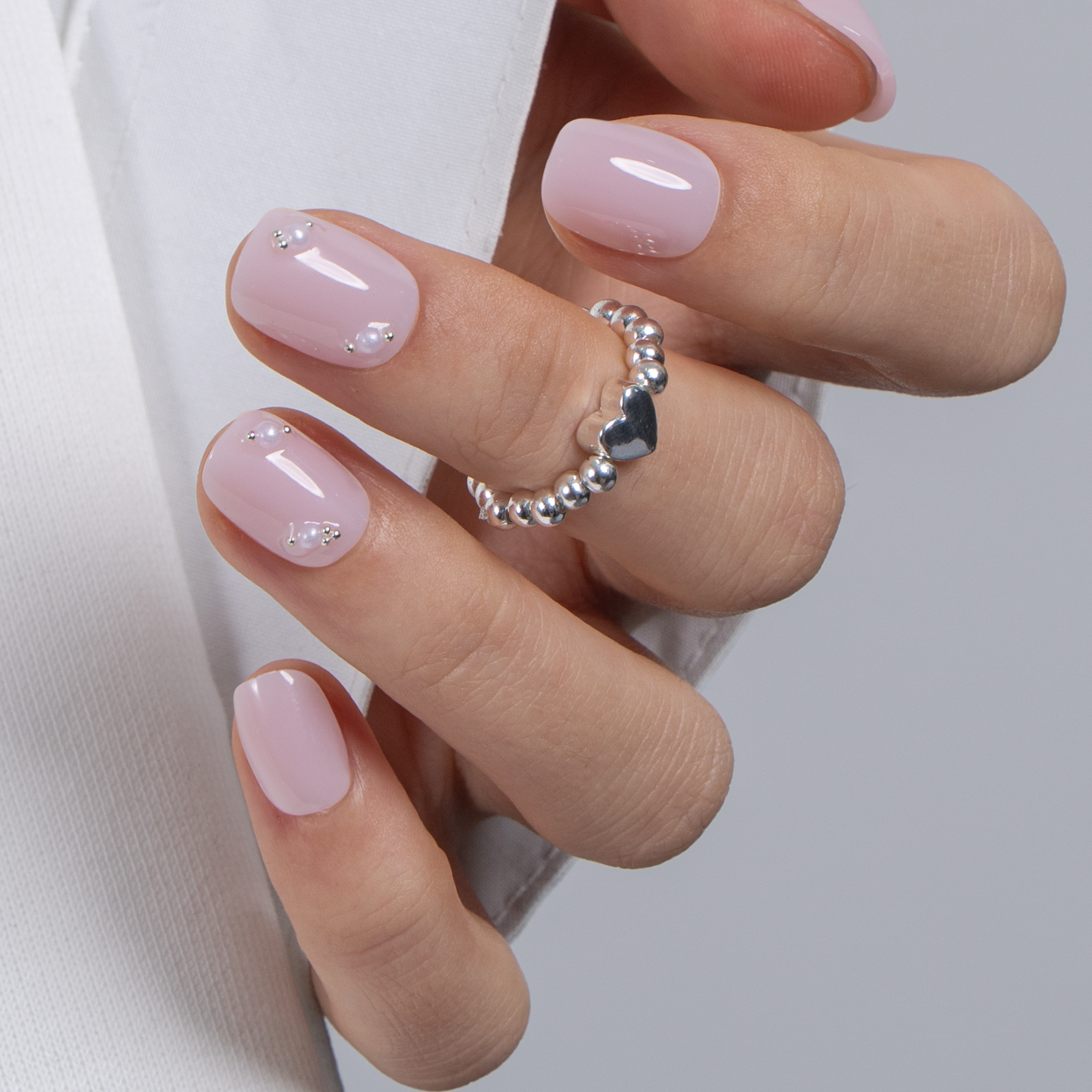 Pearl Whisper RS Squoval squoval press-on nails