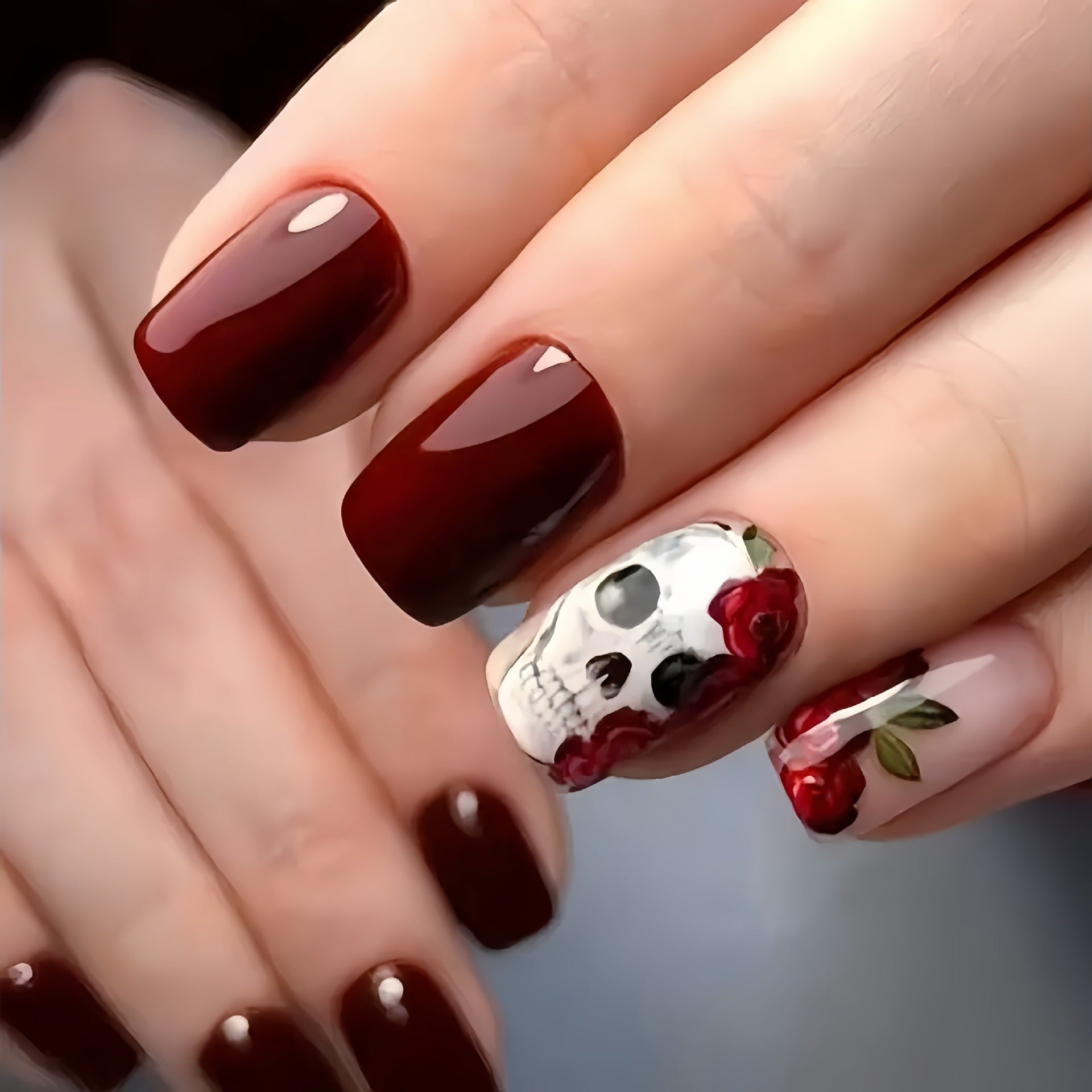 Gloom Bud S Squoval squoval press-on nails