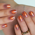 Autumn Leaves – short Squoval press-on nails