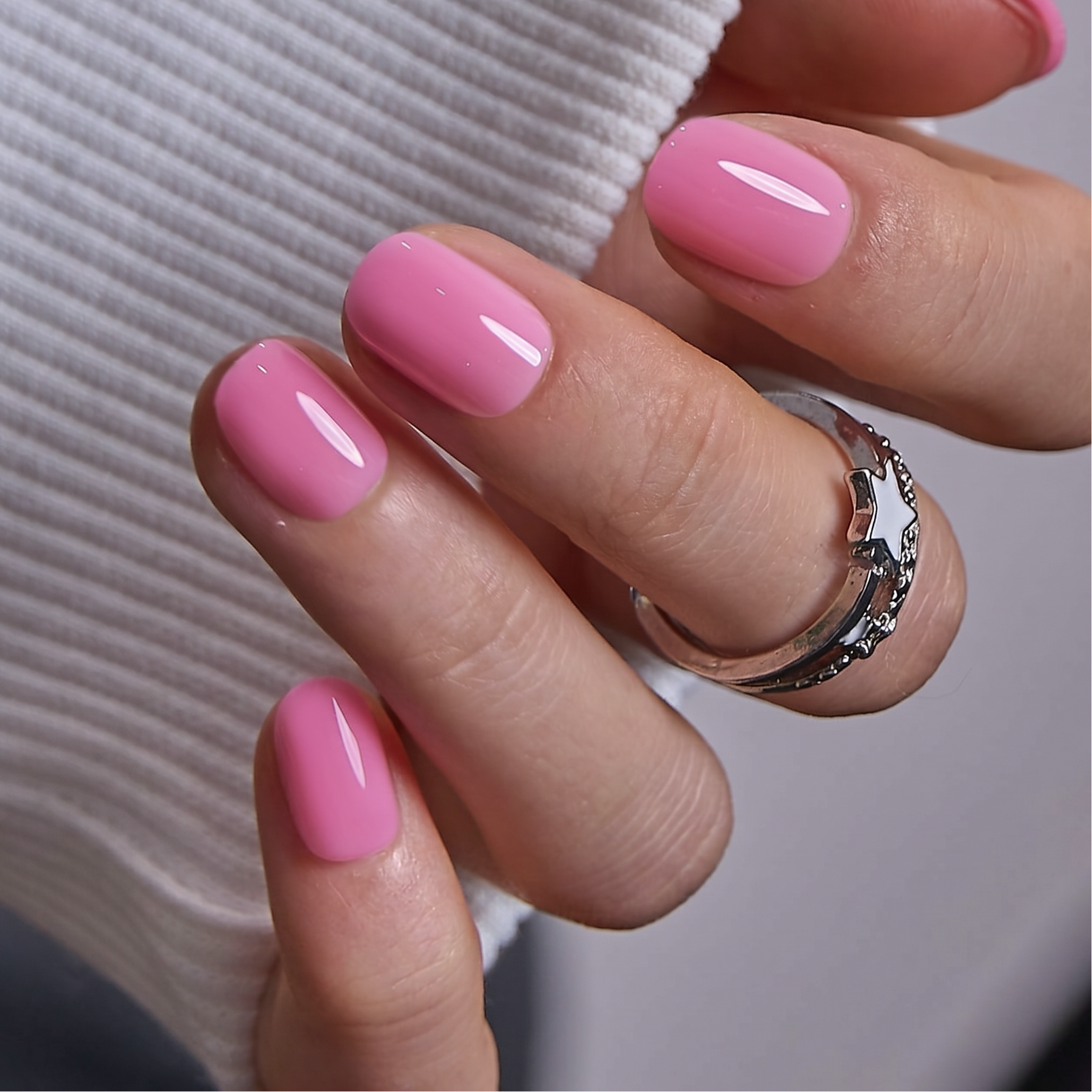 Rose Cloud RS Squoval squoval press-on nails