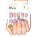 Rose Gold short squoval soft gel press-on nails