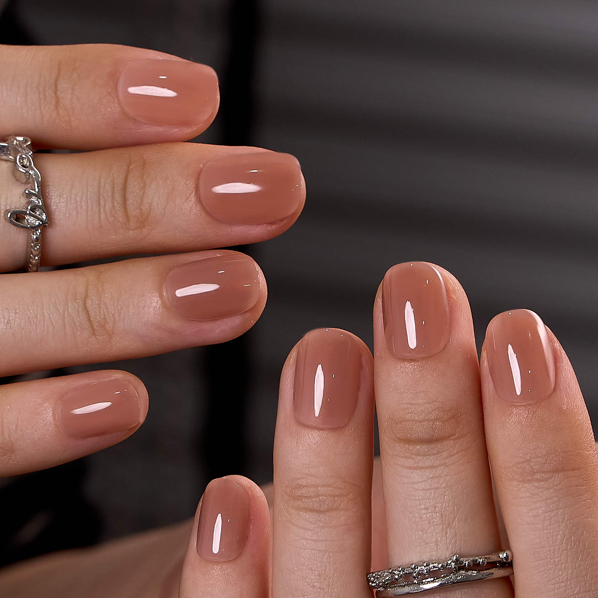 Rosy Calm RS Squoval squoval press-on nails