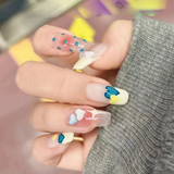 Sky Candy M Coffin press-on nails