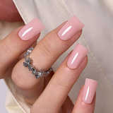 Soft Rosy Glow M Duckbill press-on nails