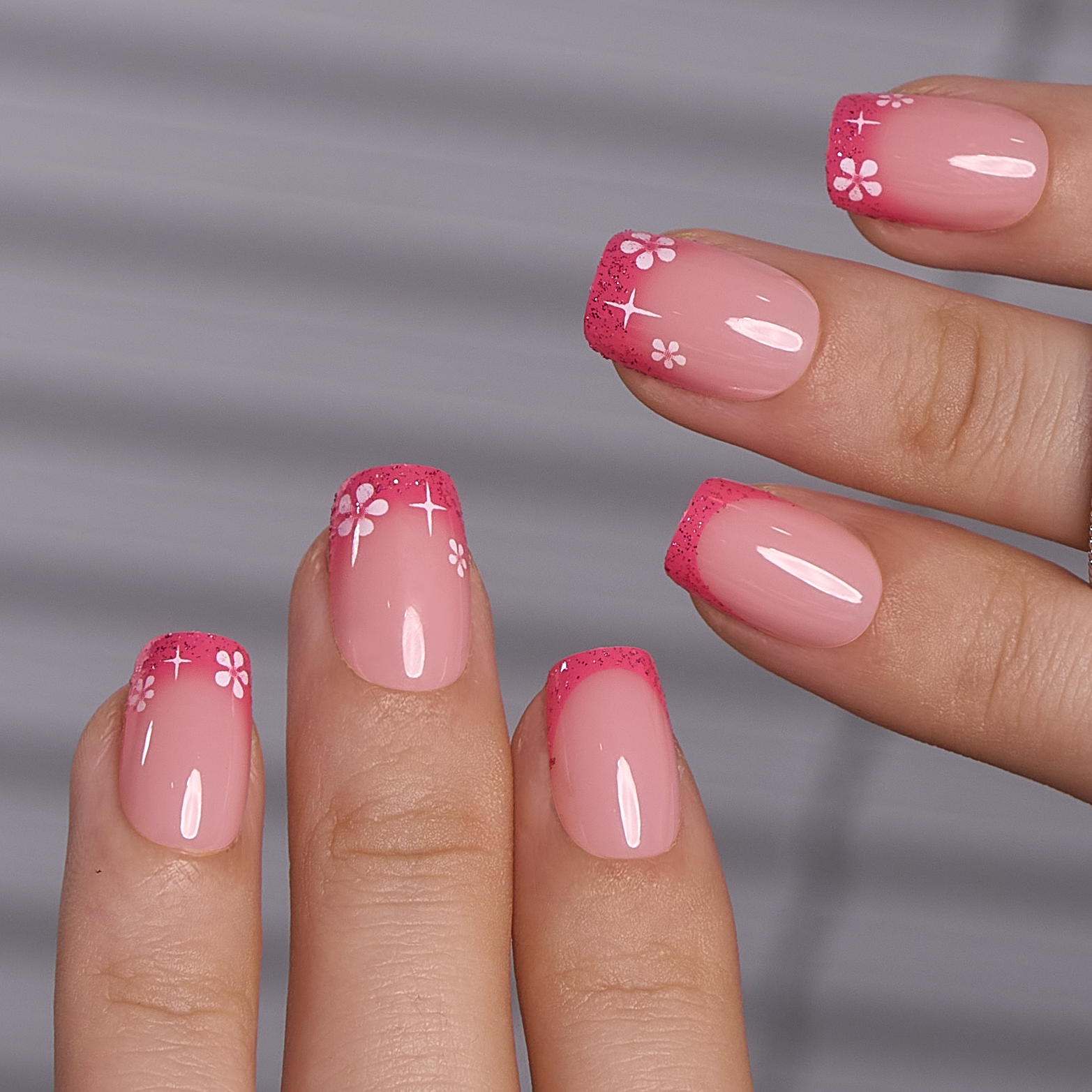 Spring Kiss S Squoval Style 2 squoval press-on nails