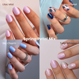 Spring Petal Mix-Extra Short Oval extra short oval press-on nails