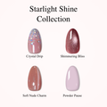 Starlight Shine Collection-Short Almond short almond press-on nails