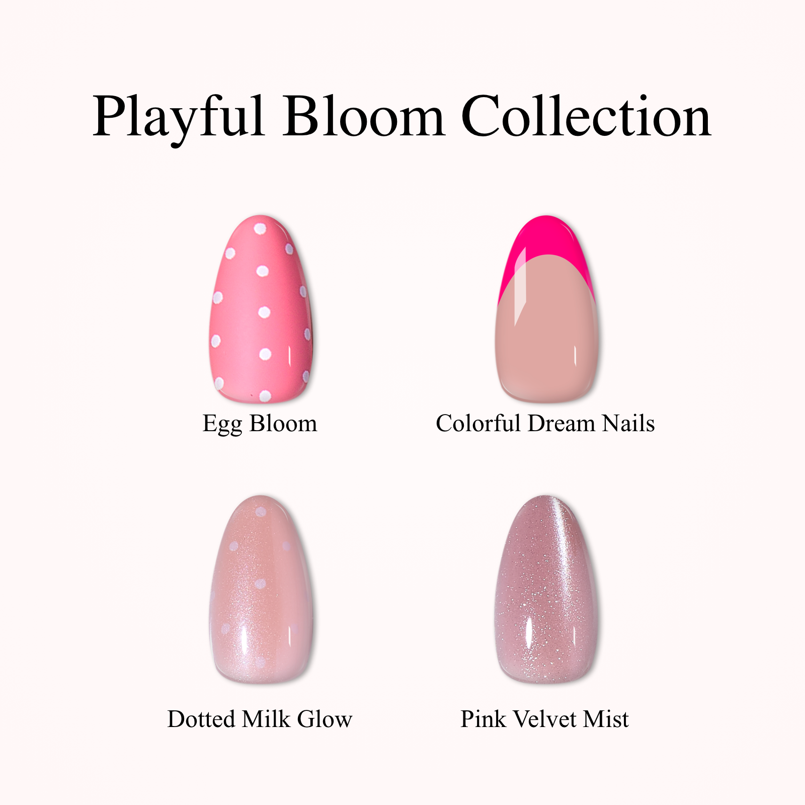 Starlight Shine Collection-Short Almond short almond press-on nails