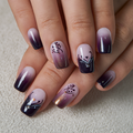 Sweet Pearl medium squoval press-on nails