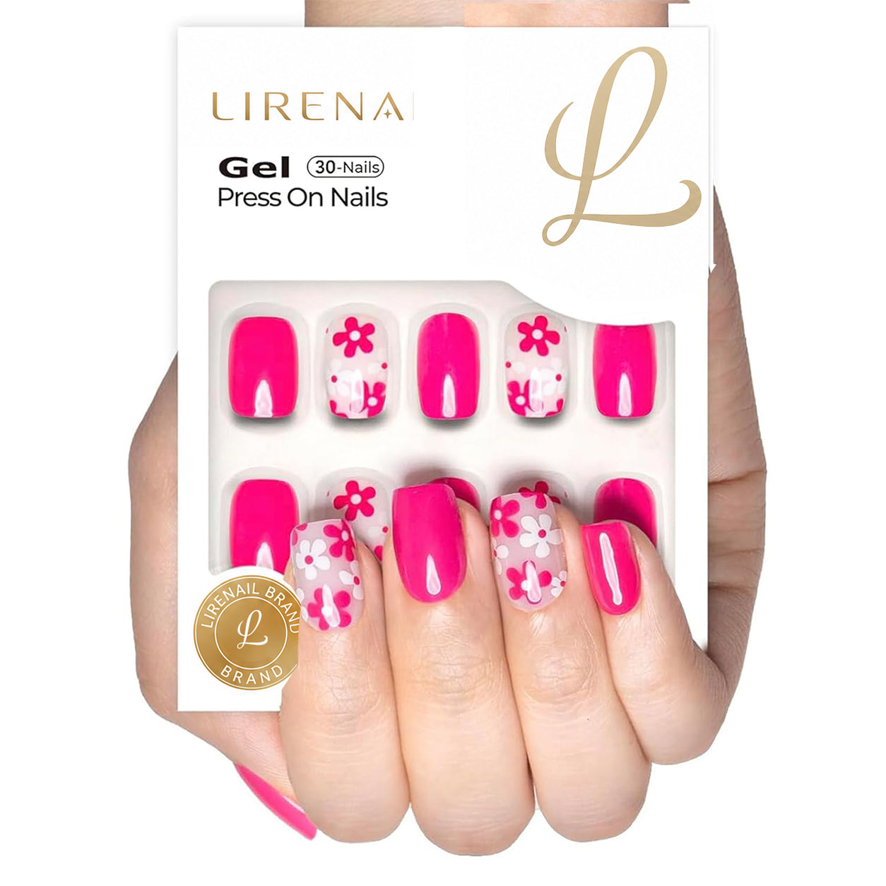 Vibrant Pink – S Squoval (Soft Gel)
