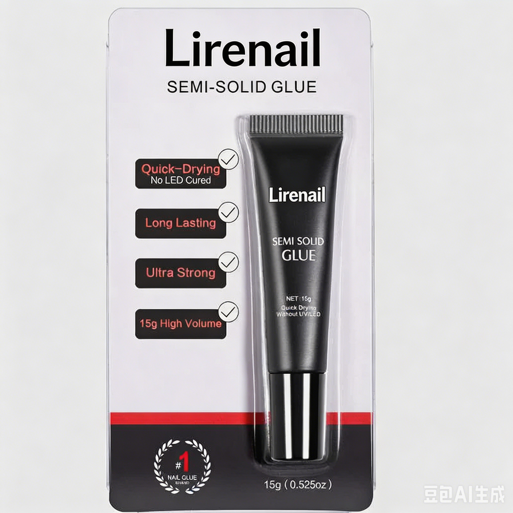 15g Semi solid glue New Upgrade Super Strong Quick drying without cure nail glue