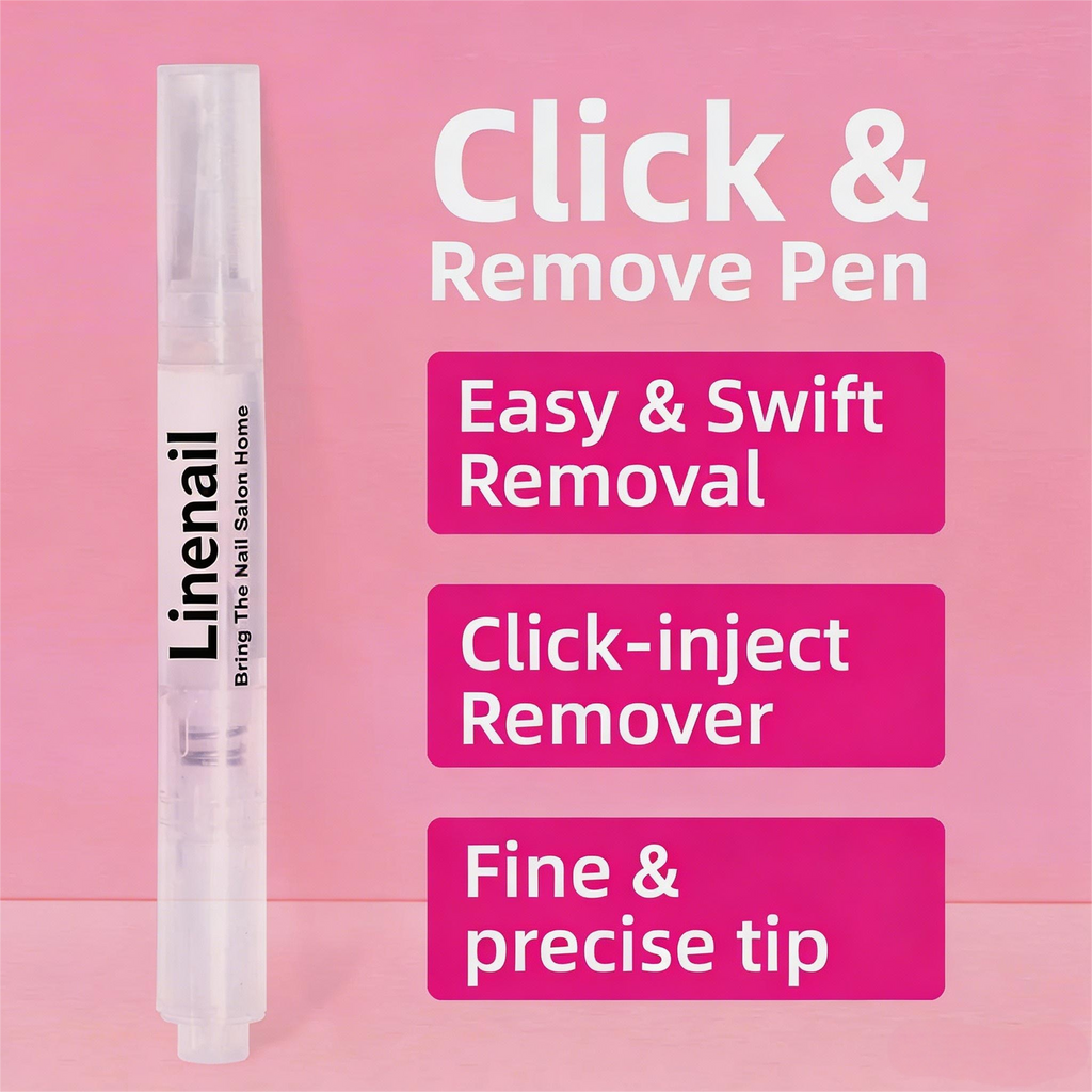 Lirenail Click & Remove Pen for Multi-functional 5ml Press on Nail Glue